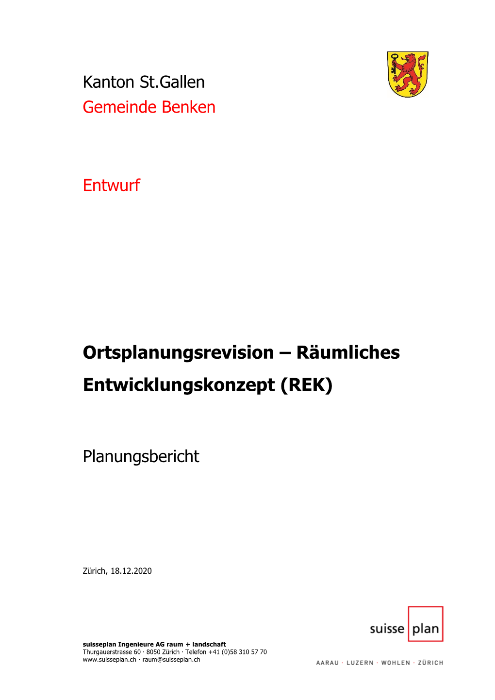 Ortsplanungsrevision – Räumliches Entwicklungskonzept (REK)