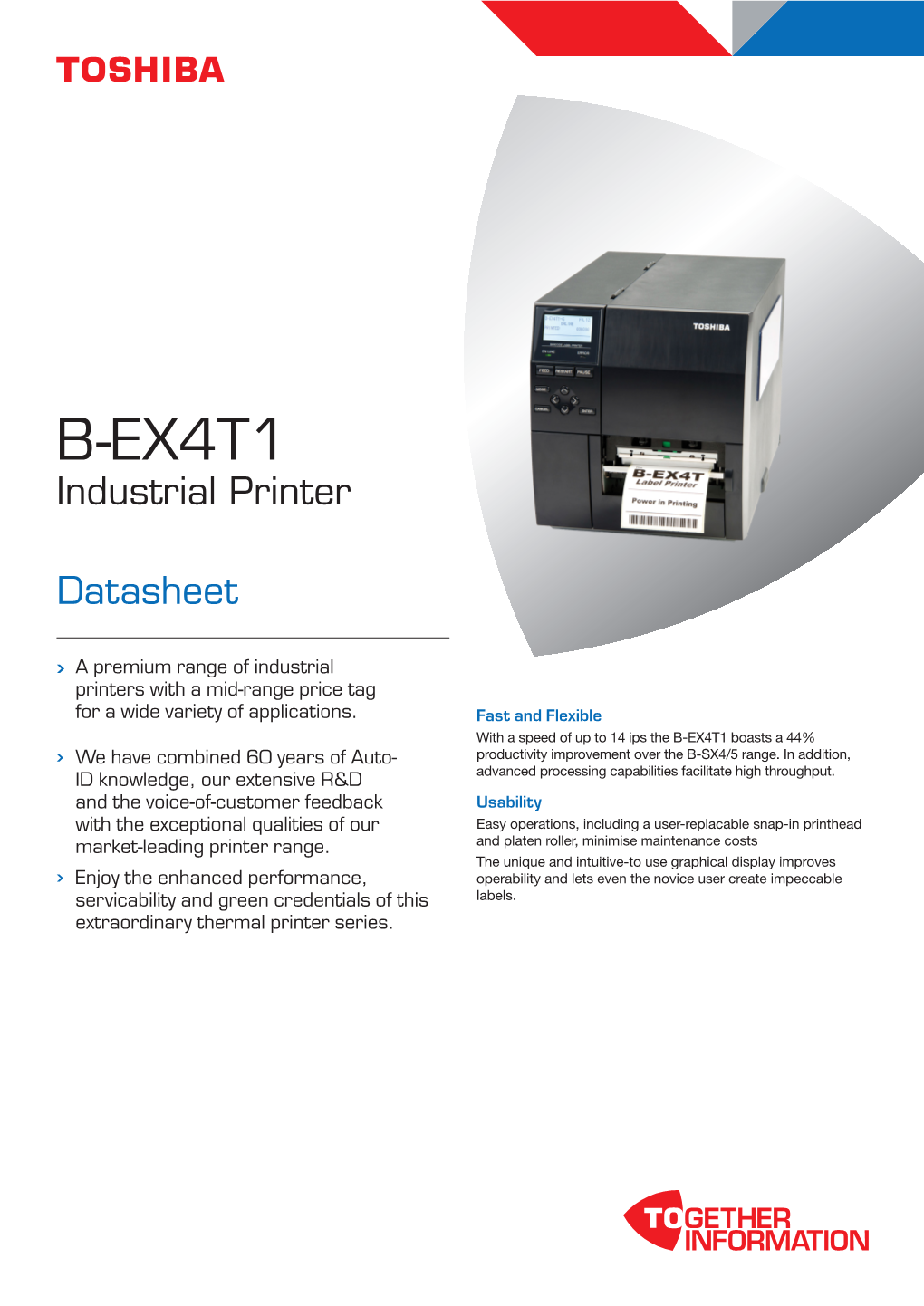 B-EX4T1 Industrial Printer