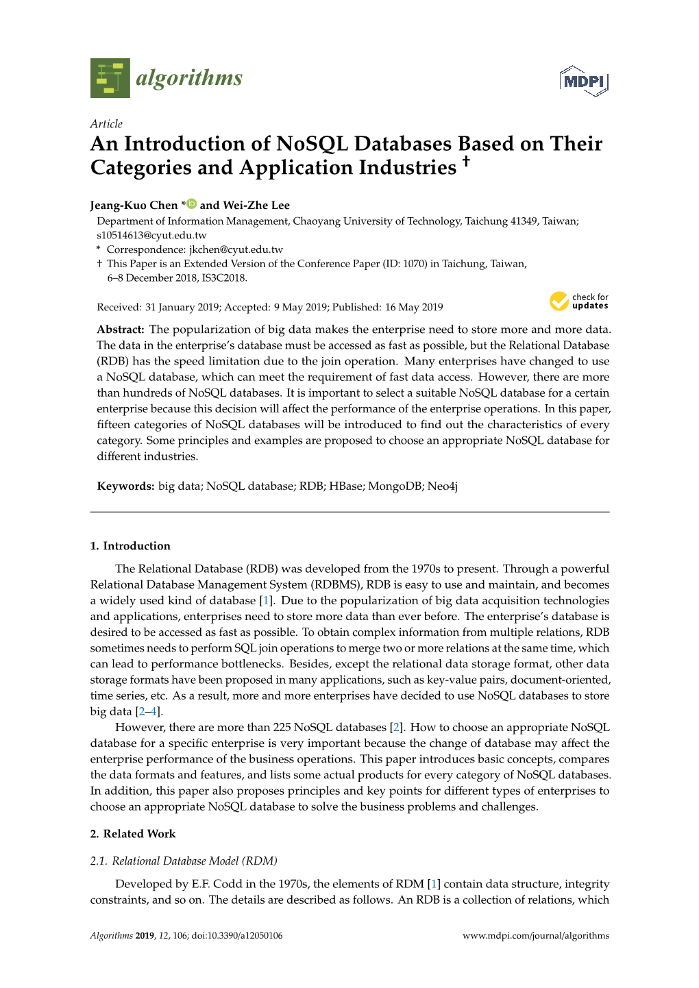 An Introduction of Nosql Databases Based on Their Categories And