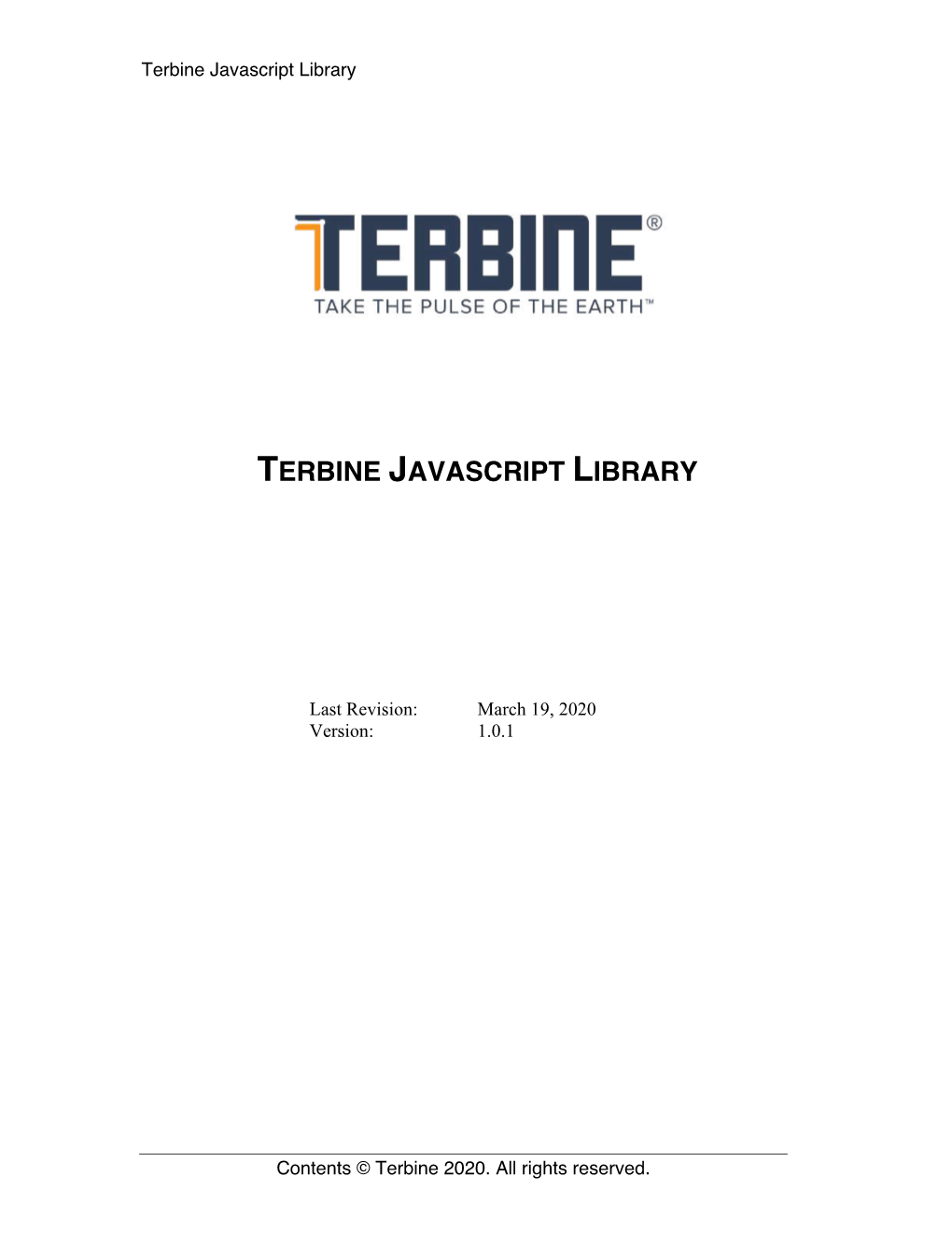 Terbine Javascript Library V101