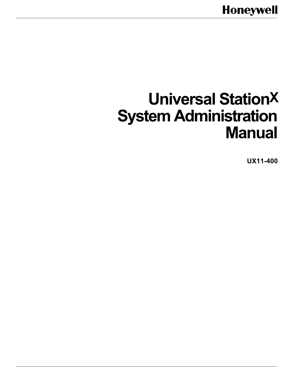 Universal Stationx System Administration Manual, UX11-400