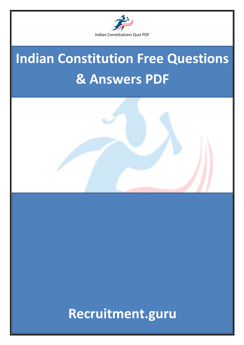 Indian Constitution Free Questions & Answers PDF Recruitment.Guru