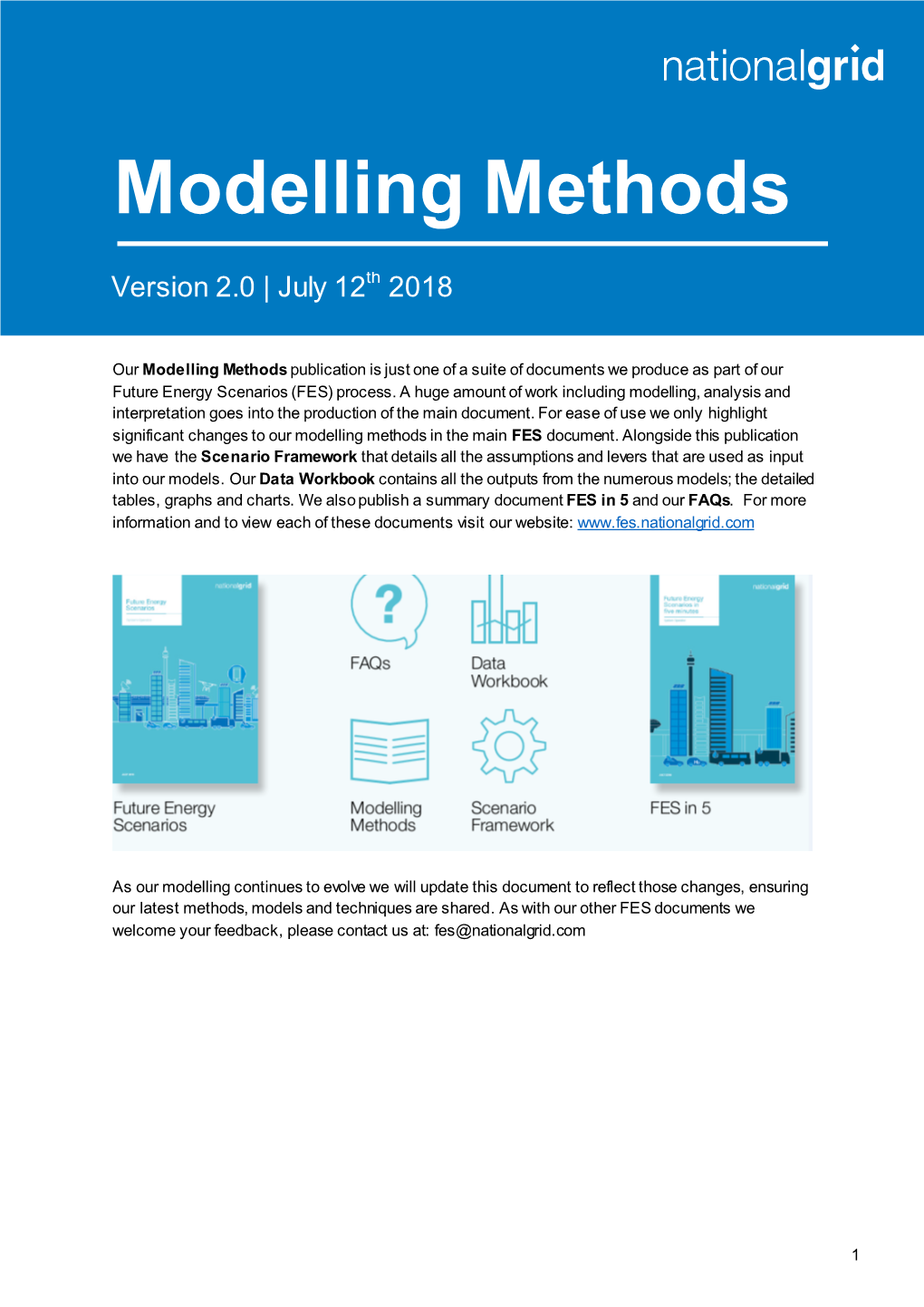 Modelling Methods Document