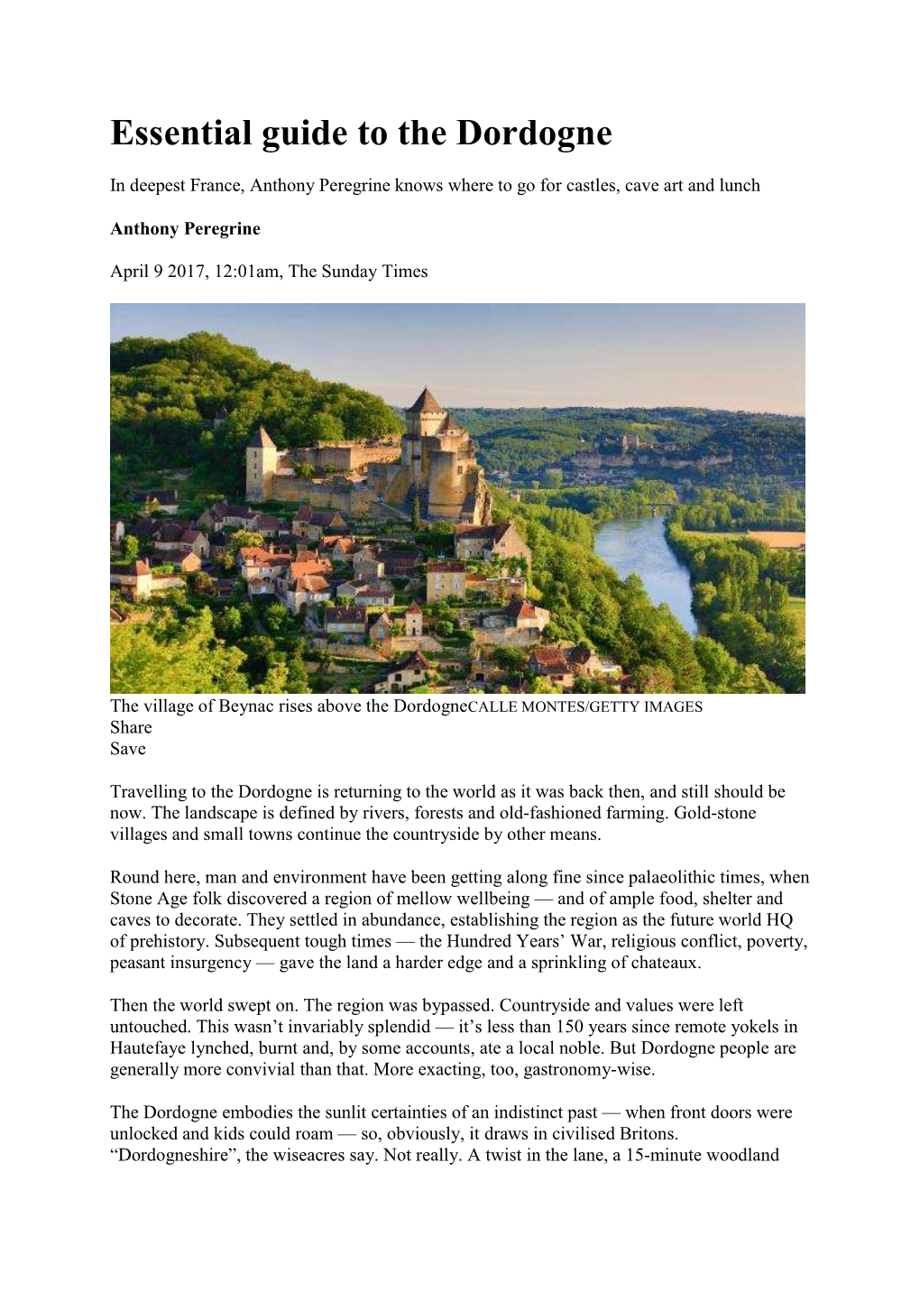 Essential Guide to the Dordogne