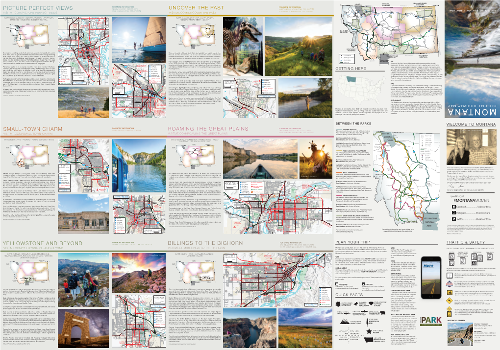 2021 Montana Highway Map (Back