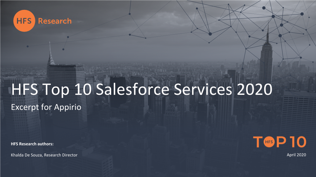 Appirio, a Wipro Company, Positioned Among the Top 5 Salesforce