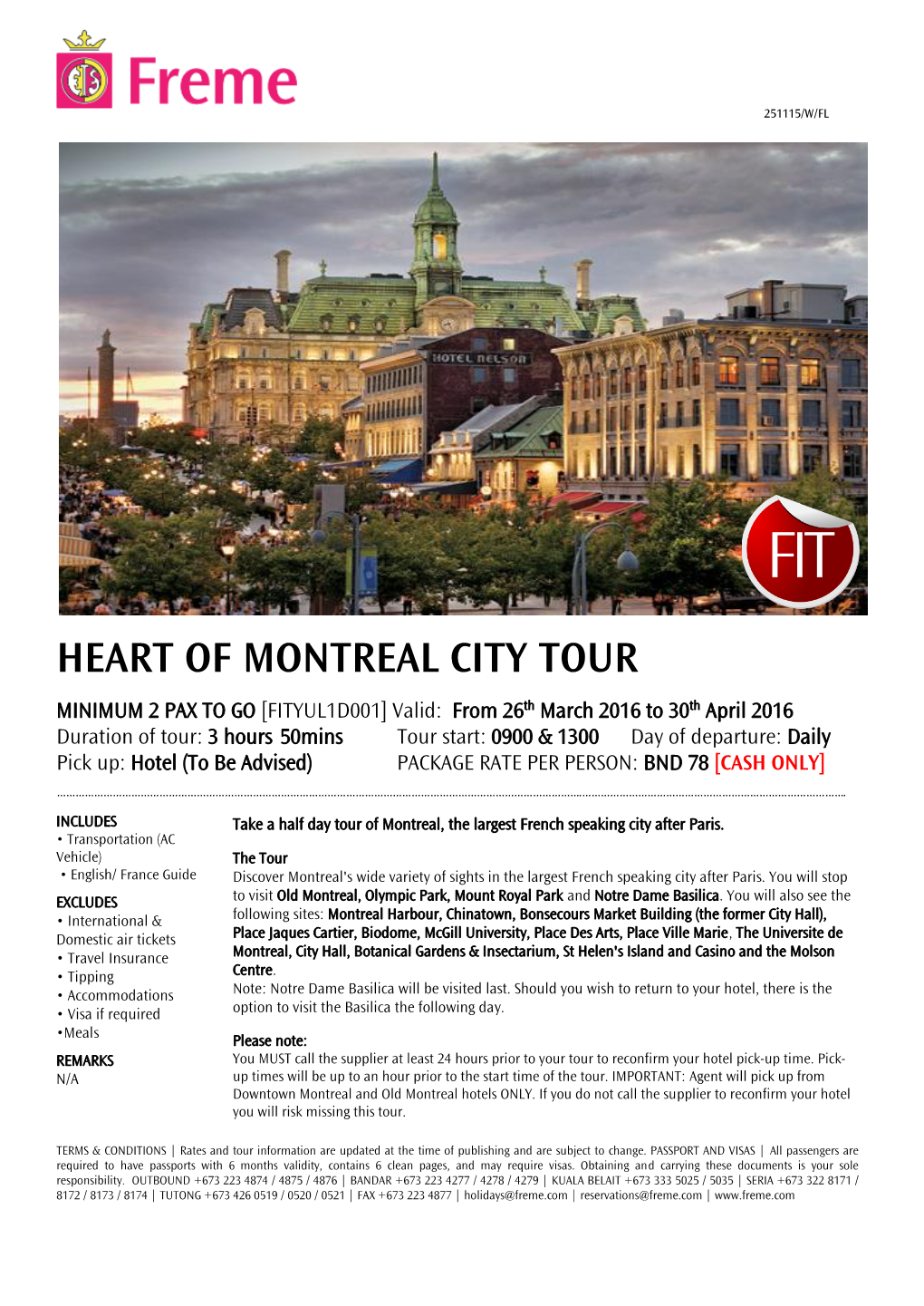 Heart of Montreal City Tour