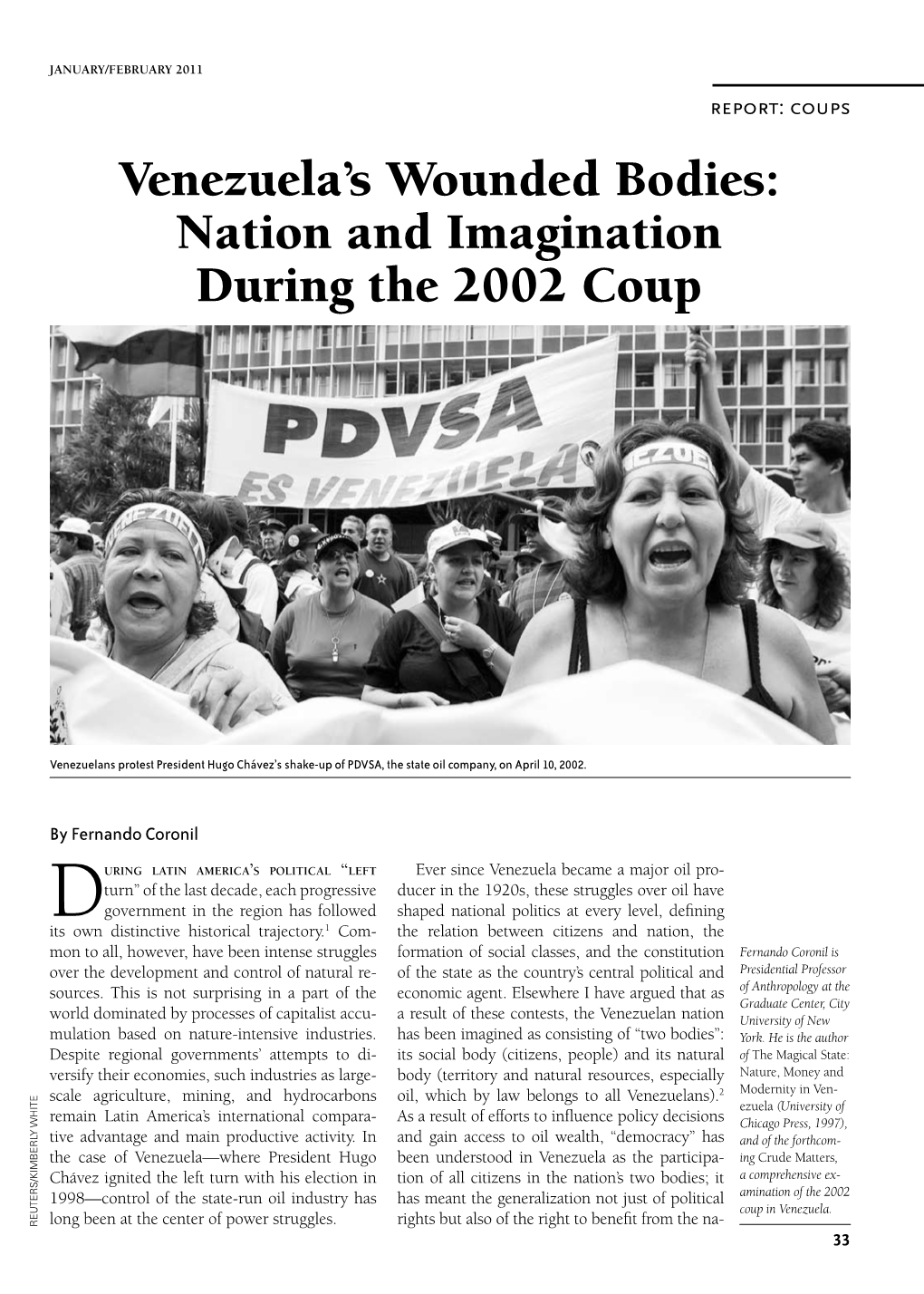 Nation and Imagination During the 2002 Coup