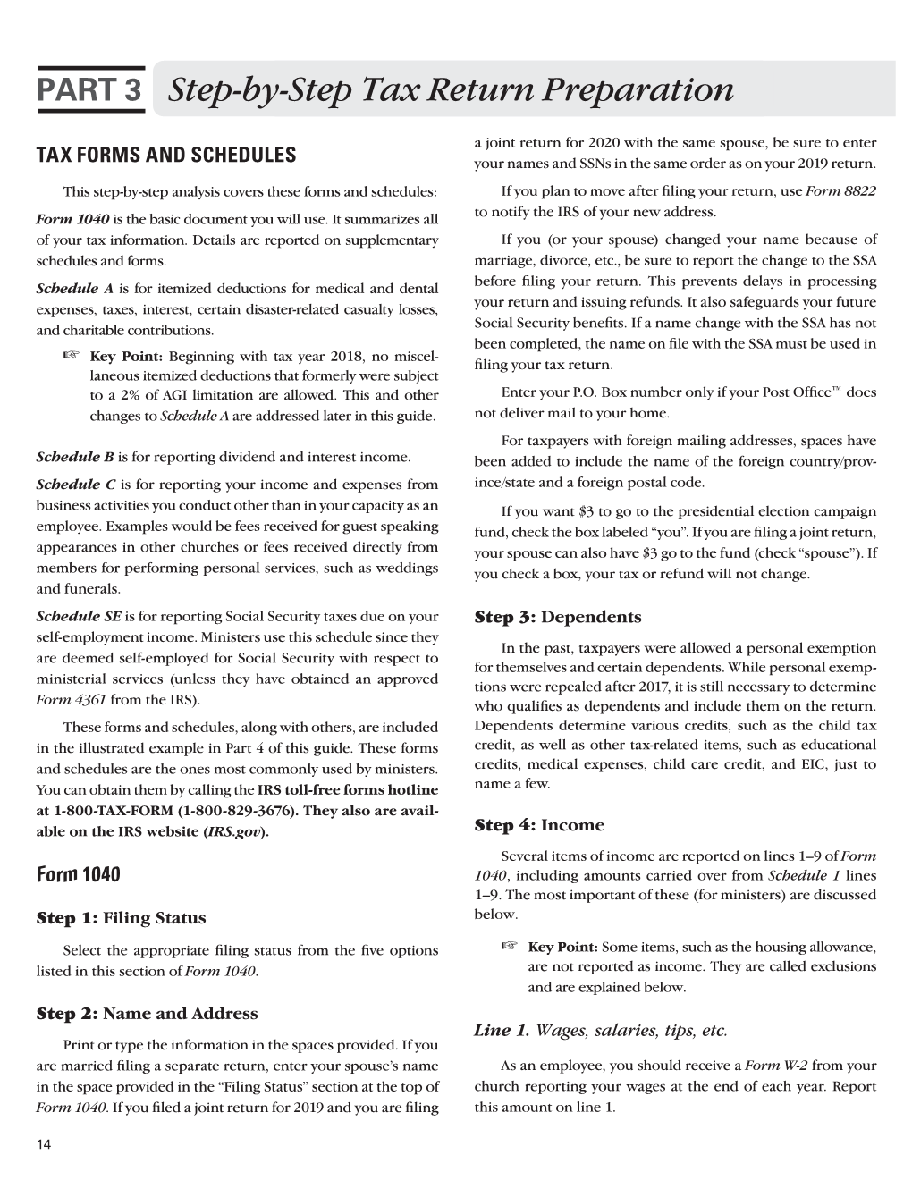 PART 3 Step-By-Step Tax Return Preparation