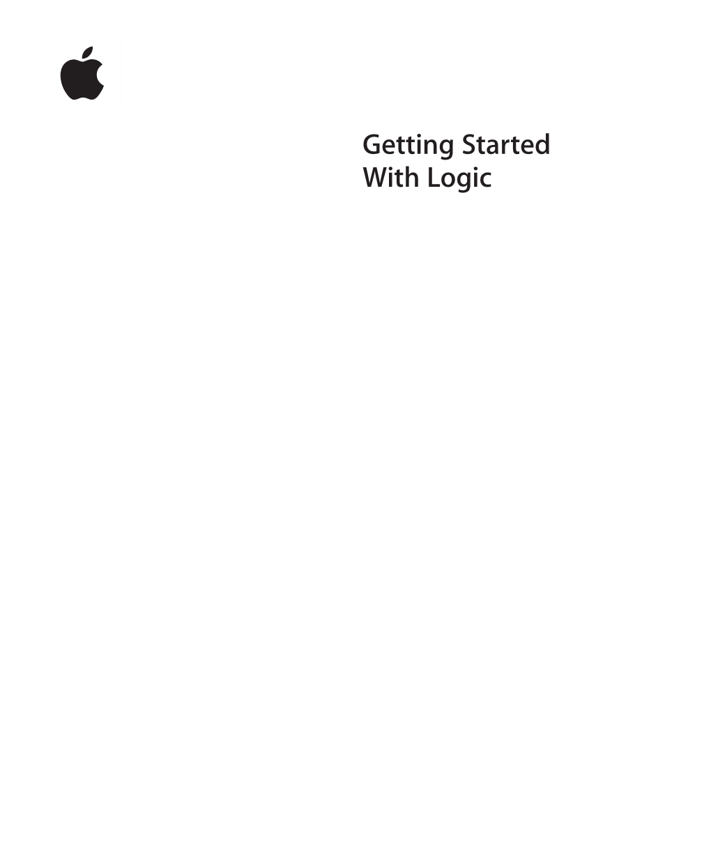 Getting Started with Logic