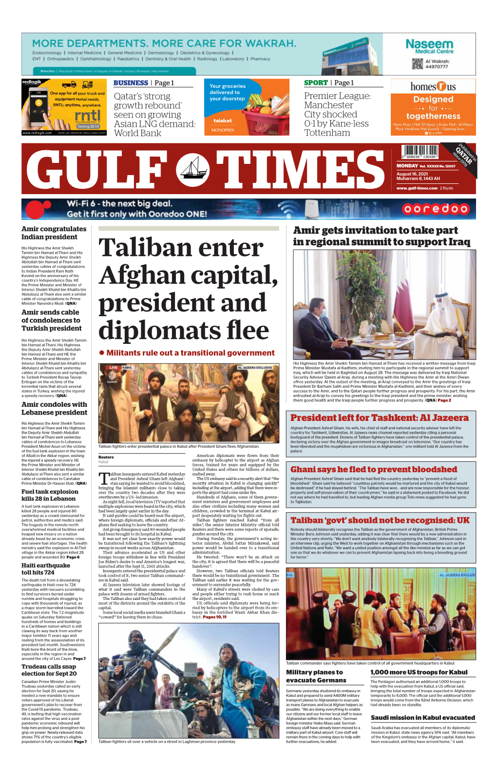 Taliban Enter Afghan Capital, President and Diplomats Flee