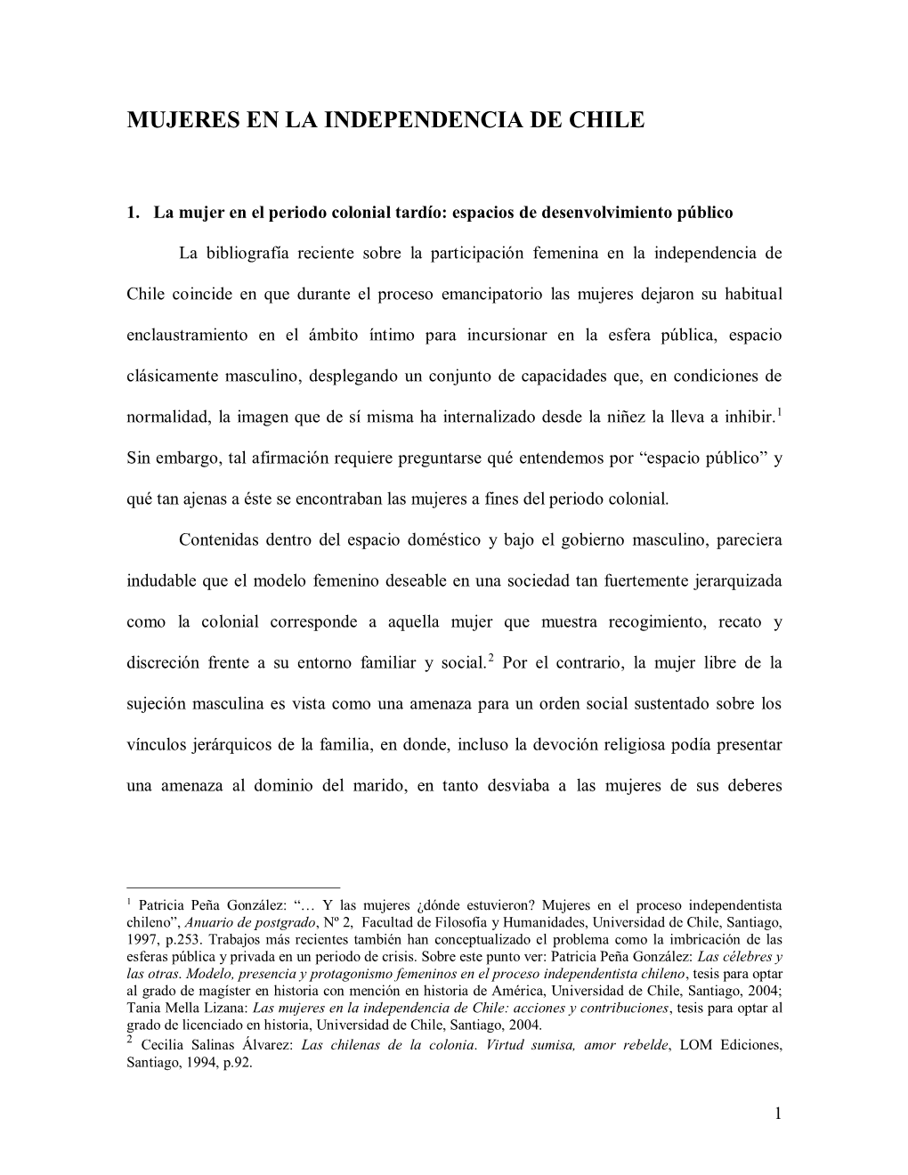 Politización De Las Mujeres E Influjo En El Debate Público Y La Opinión Política