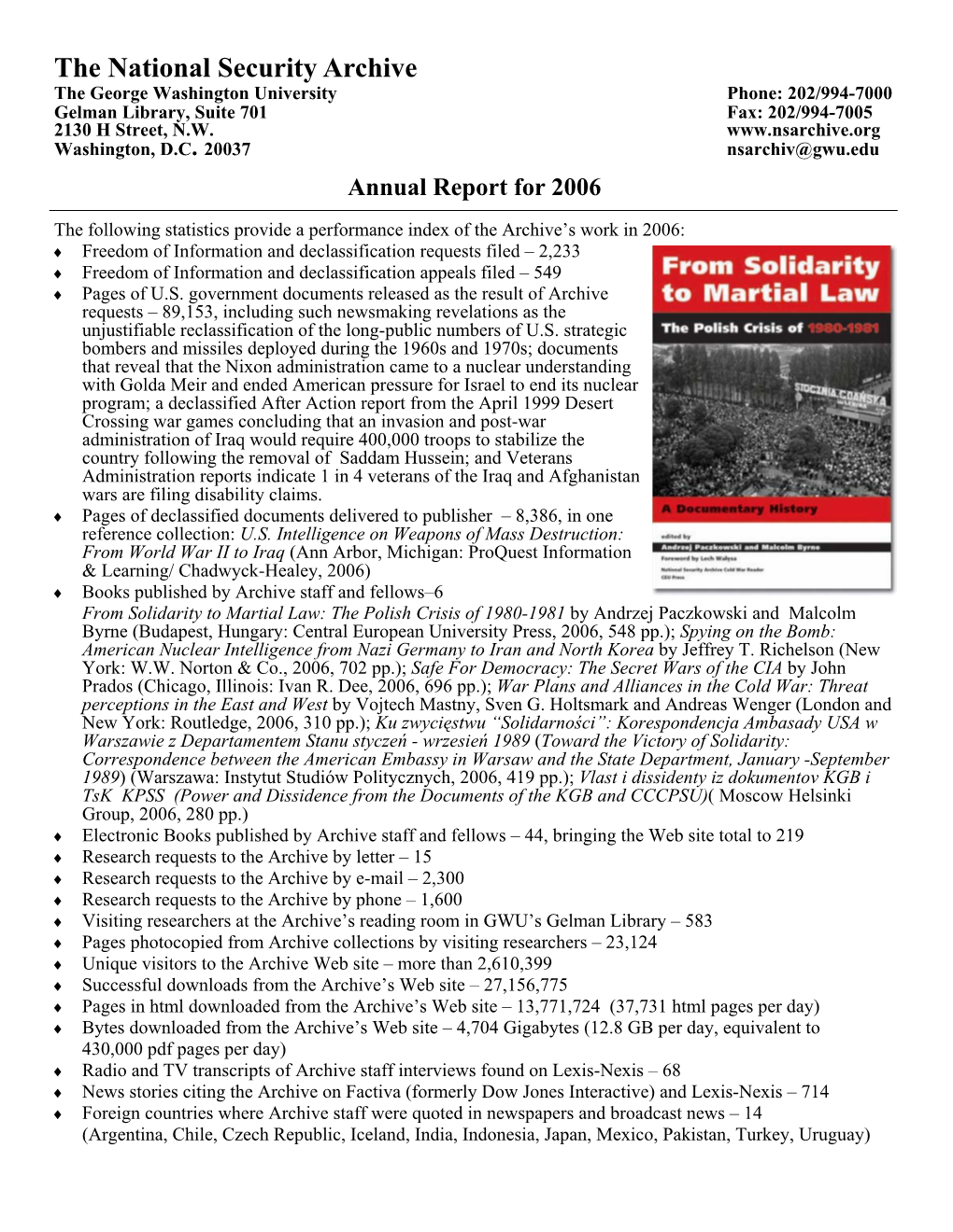 2006 Annual Report