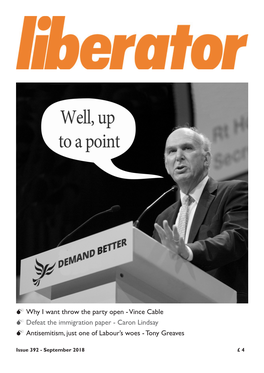 Vince Cable 0 Defeat the Immigration Paper