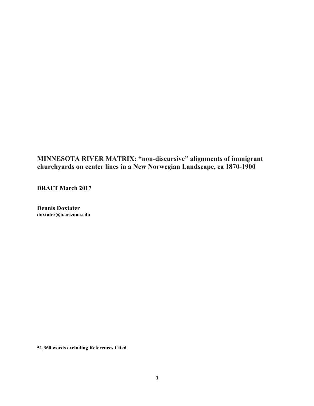 Alignments of Immigrant Churchyards on Center Lines in a New Norwegian Landscape, Ca 1870-1900