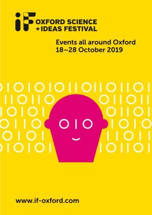 Events All Around Oxford 18–28 October 2019