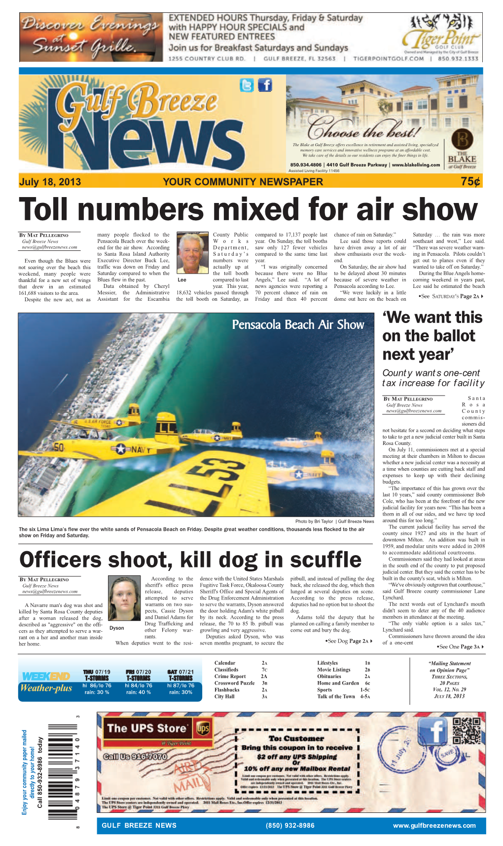 Toll Numbers Mixed for Air Show