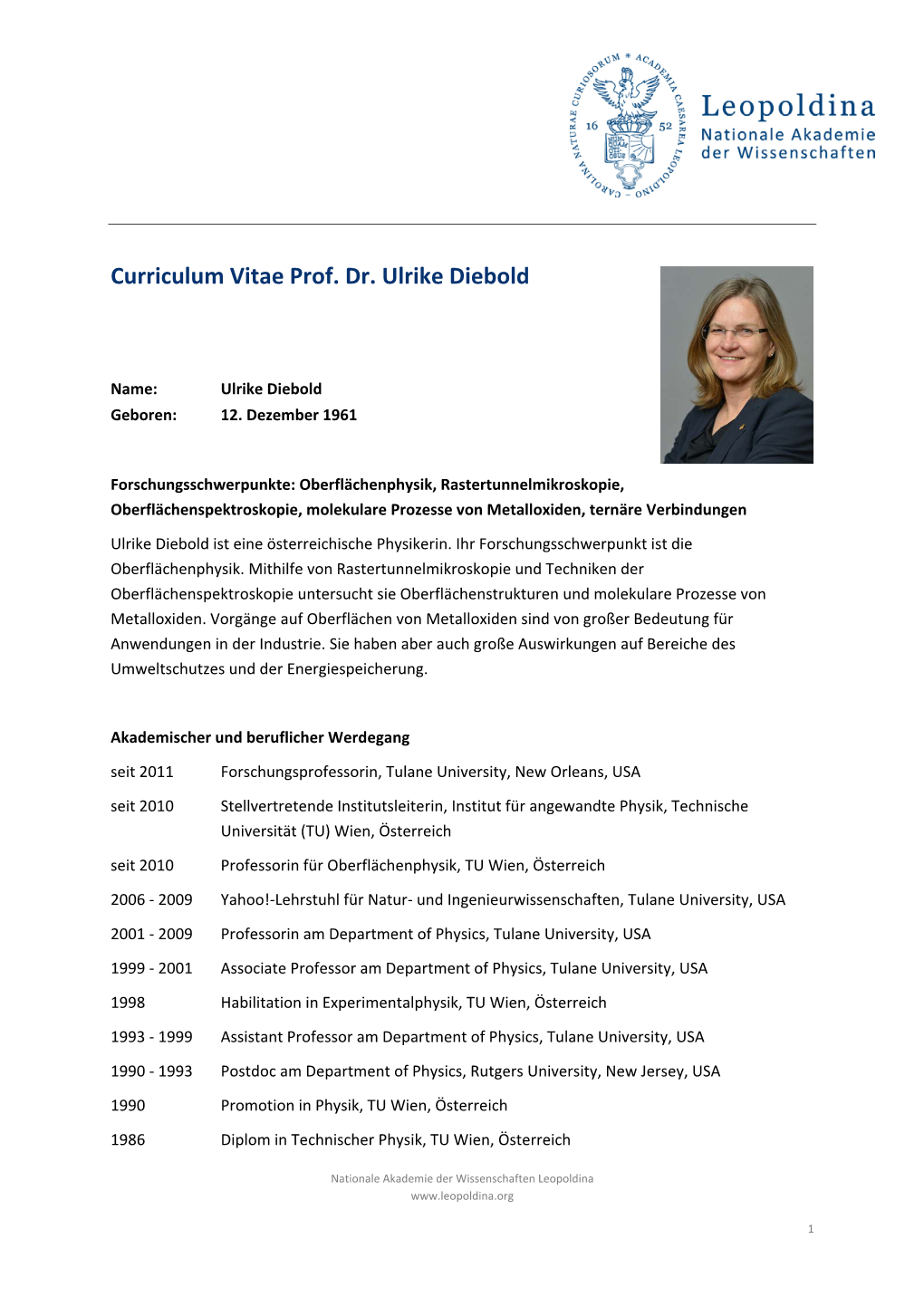 CV Ulrike Diebold