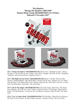 Demon Music Group SHADSBOX01X [11 CD Box] Released 3 November 2017