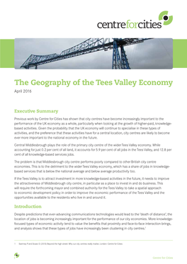 The Geography of the Tees Valley Economy (2016)