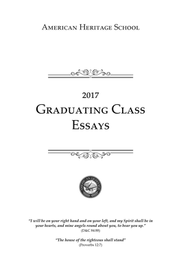 Senior Essays Revised
