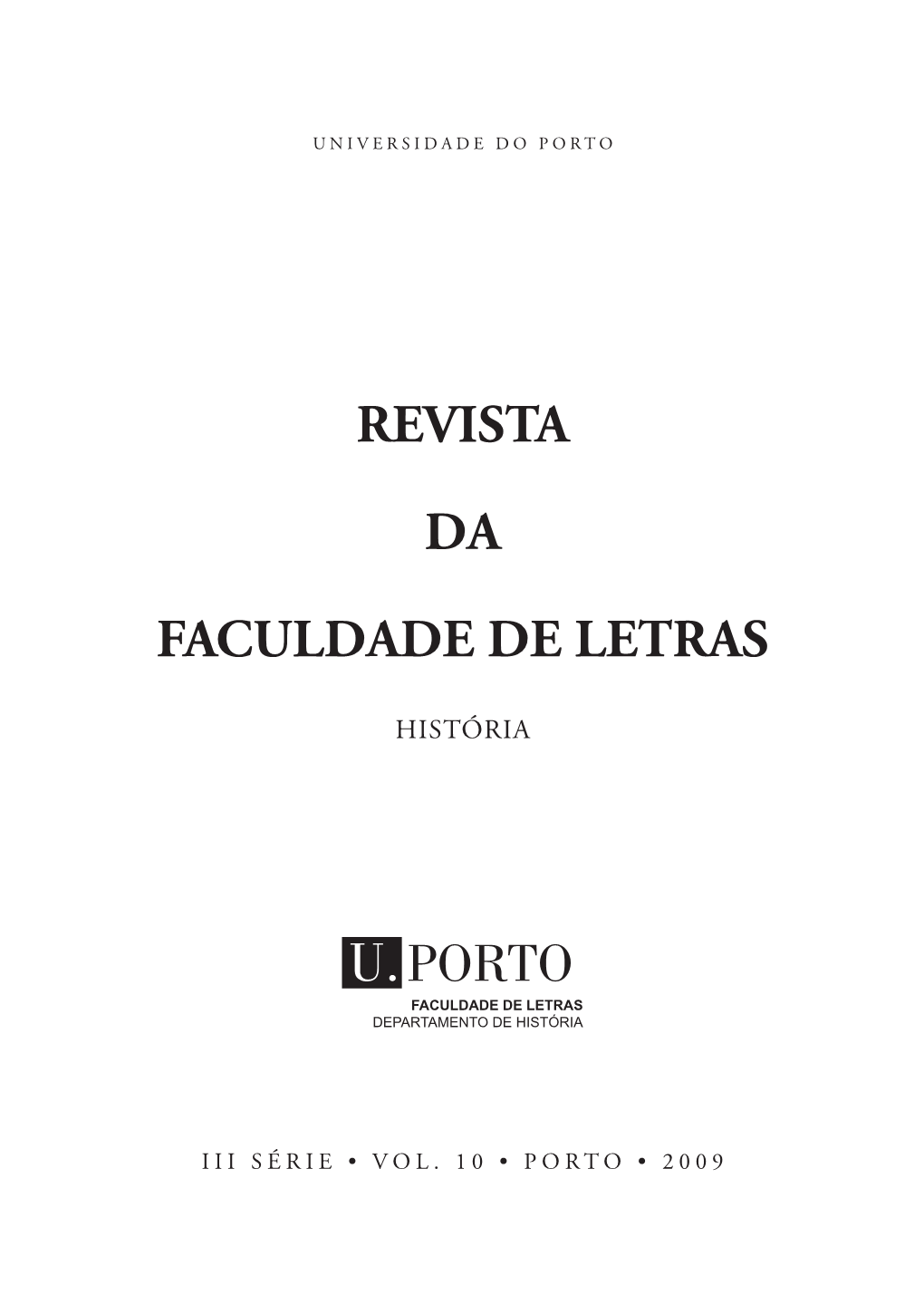 Revista Da Faculdade De Letras