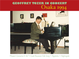 GEOFFREY TOZER in CONCERT Osaka 1994
