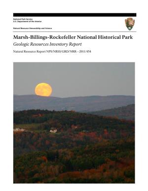 Marsh-Billings-Rockefeller National Historical Park