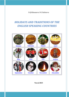 Holidays and Traditions of the English Speaking Countries