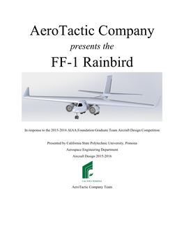 Aerotactic Company FF-1 Rainbird