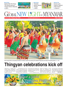 Thingyan Celebrations Kick
