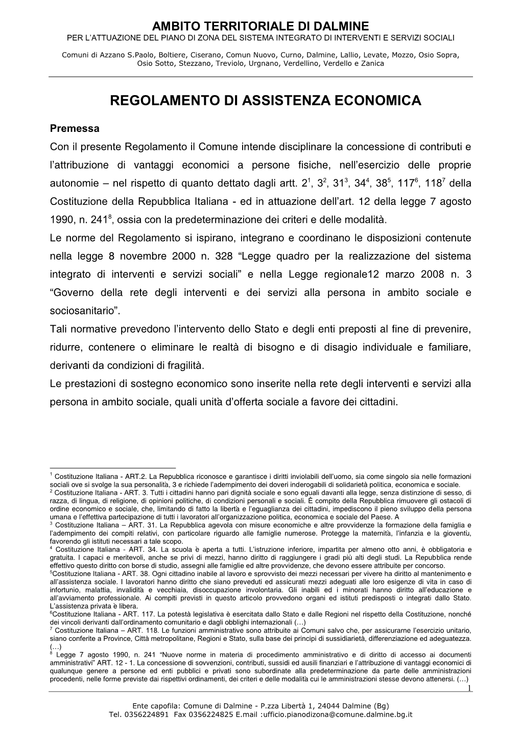 Buoni Sociali Per Intervento Psicologico a Favore Di Disabili O