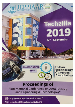International Conference on Recent Trends in Aero Science and Engineering & Technologies (Techzilla '19)