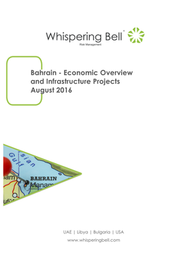 Bahrain - Economic Overview and Infrastructure Projects August 2016