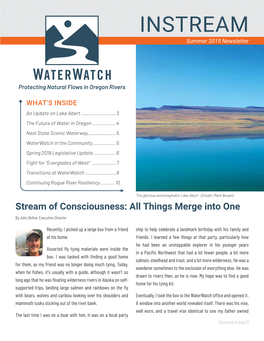 INSTREAM Summer 2019 Newsletter