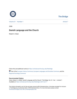 Danish Language and the Church
