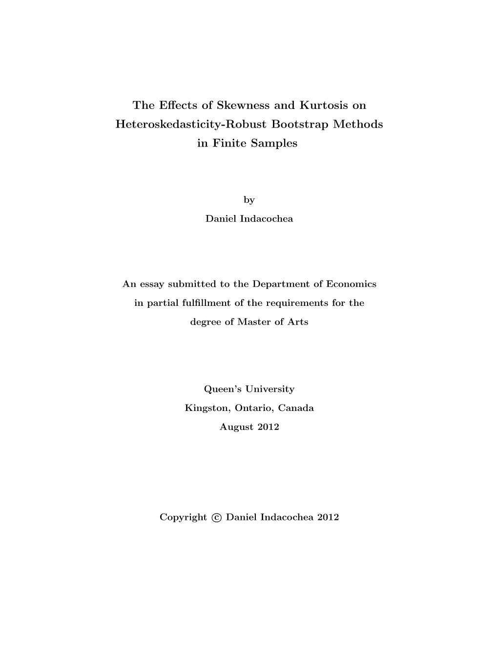 The Effects of Skewness and Kurtosis on Heteroskedasticity-Robust