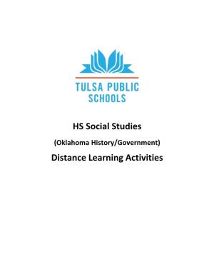 HS Social Studies Distance Learning Activities