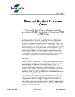 Diamond Standard Processor Cores