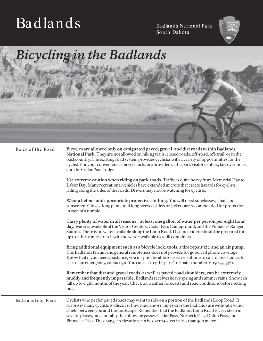 Bicycling in the Badlands