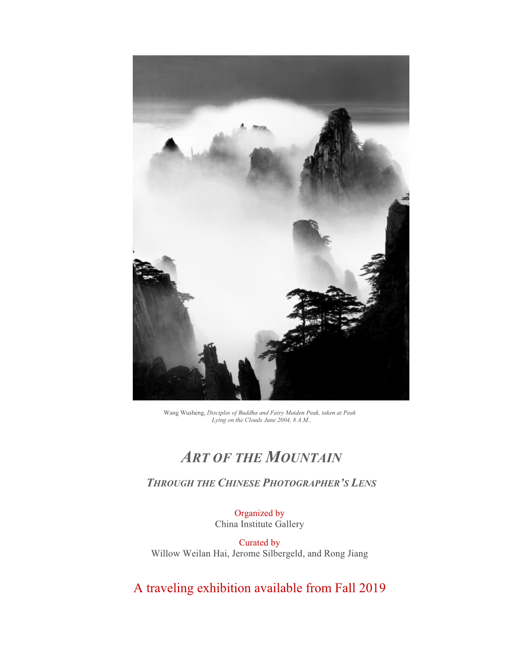 ART of the MOUNTAIN a Traveling Exhibition Available from Fall 2019