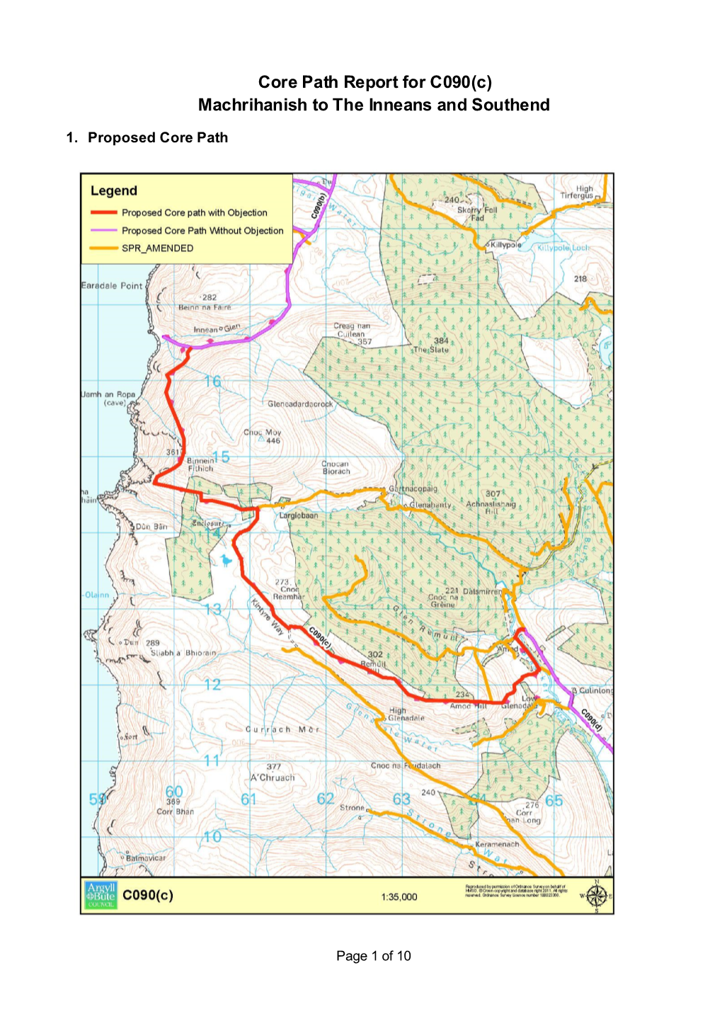 Machrihanish to the Inneans and Southend