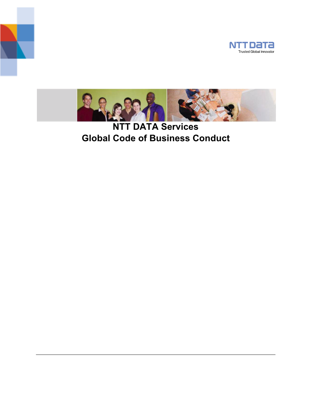 NTT DATA Services Global Code of Business Conduct