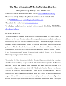 The Atlas of American Orthodox Christian Churches