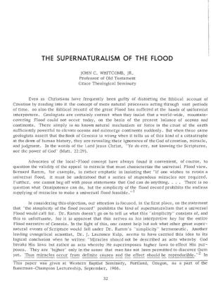 "The Supernaturalism of the Flood," Grace Journal