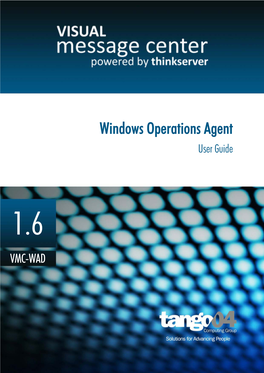 Windows Operations Agent User Guide
