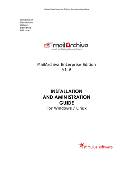 Mailarchiva Enterprise Edition V1.9