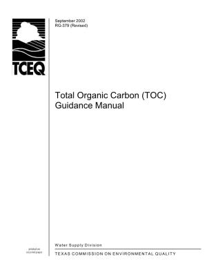 Total Organic Carbon (TOC) Guidance Manual