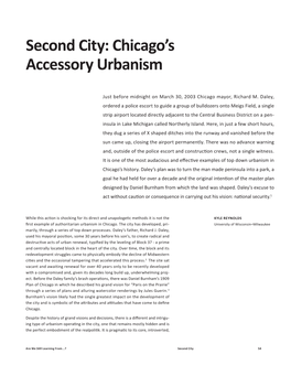 Second City: Chicago's Accessory Urbanism