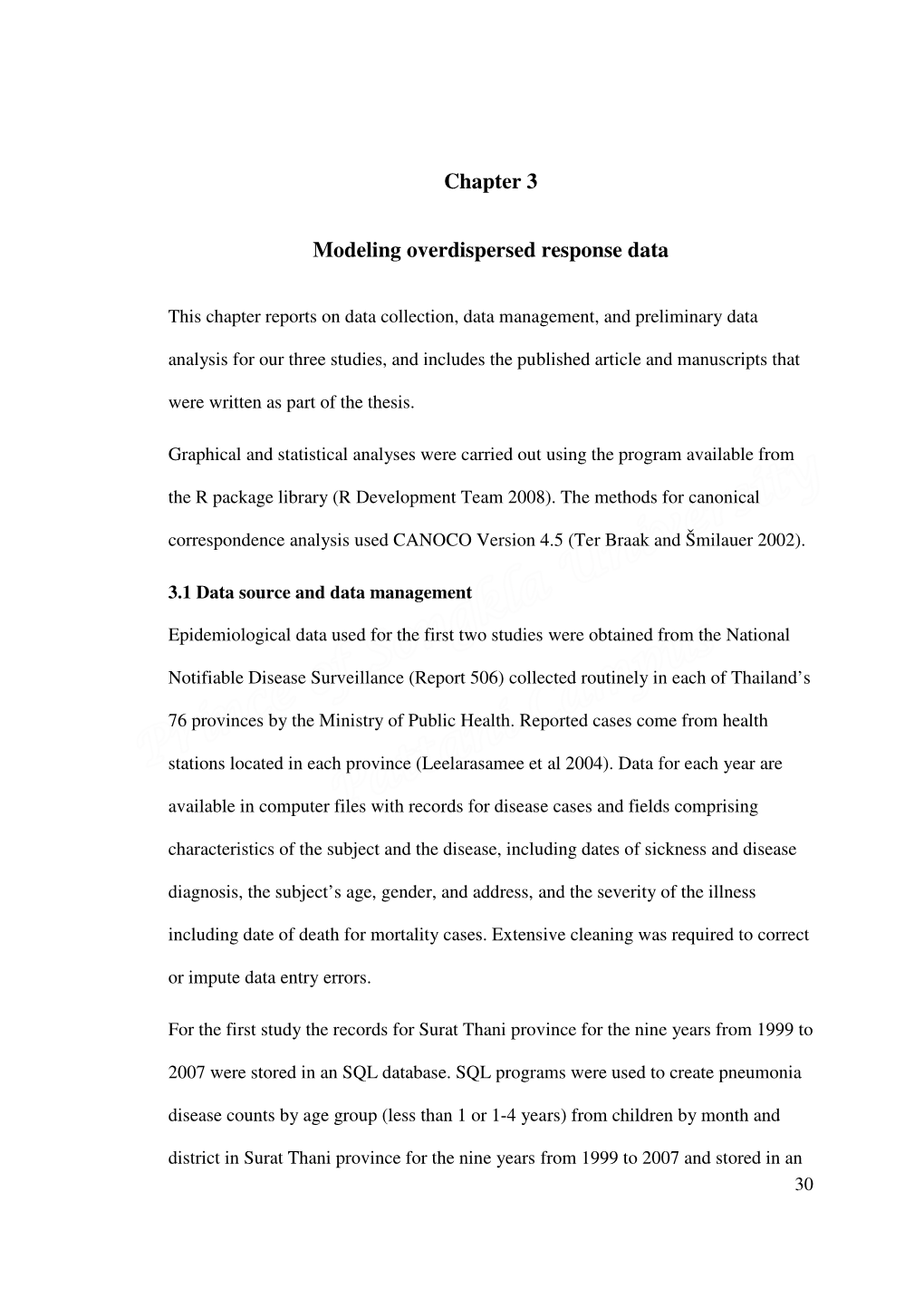 Chapter 3 Modeling Overdispersed Response Data